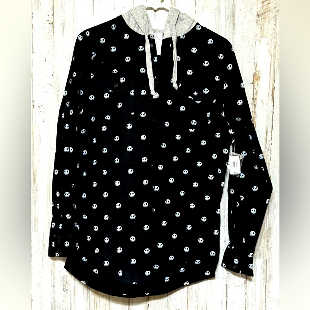 Men’s Disney Jack Skellington button down hoody